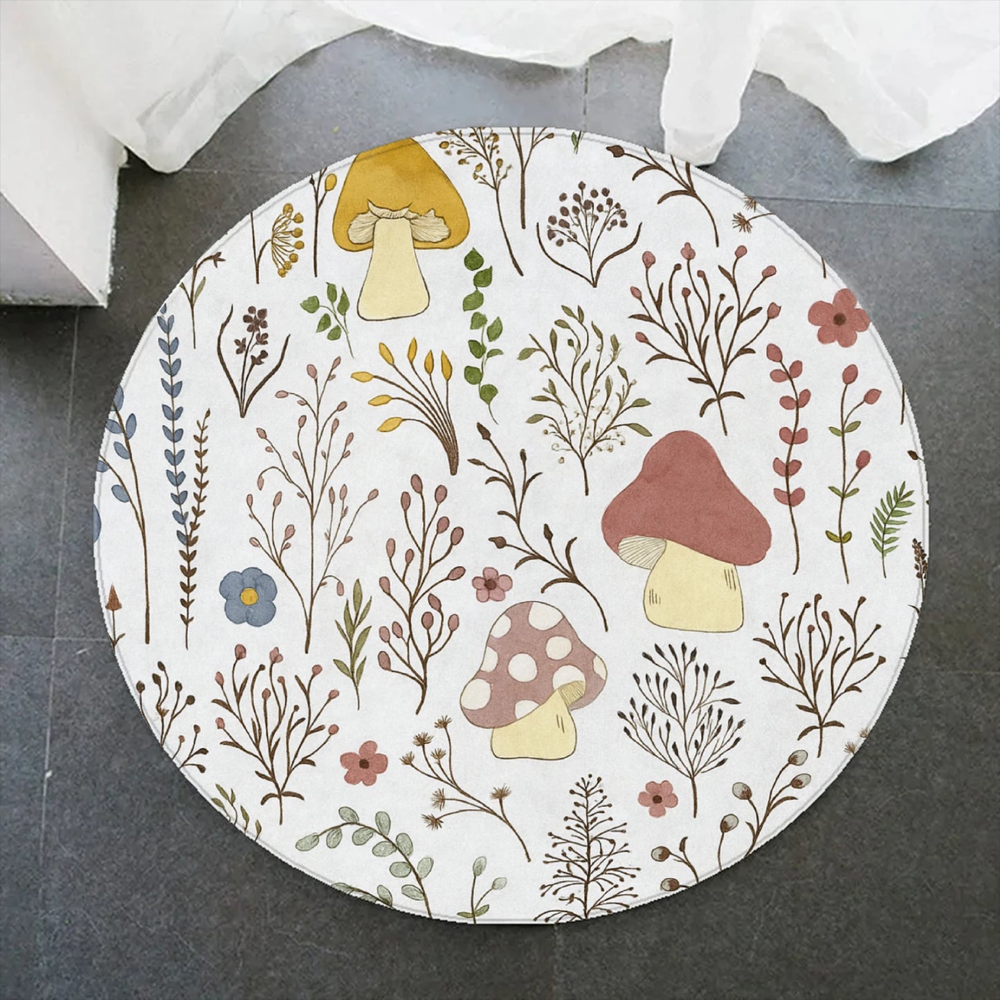 2026 Mushroom Rug Personalized Carpet Soft Flannel Rug For Room Anti-Slip Carpet For Home Decor Gift For Birthday For Kids