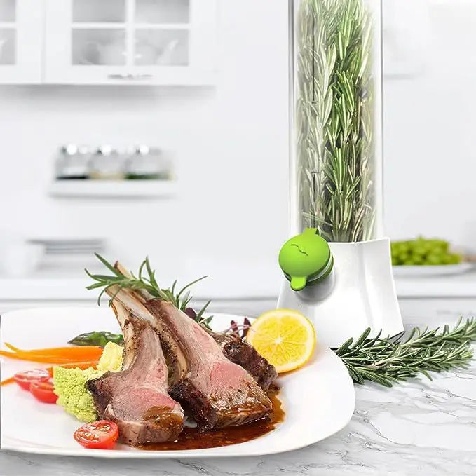 Herb Saver for Refrigerator, Vegetable Preservation Pod Bottle , Fresh 2-3weeks Herb Keeper for Cilantro Mint, Parsley Asparagus