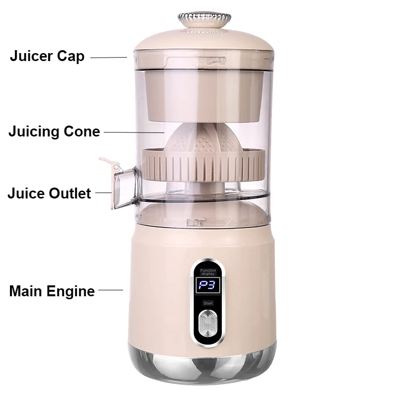 2025 Wireless Portable Electric Juicer 600ml USB Charge Fresh Juice Extractor Citrus Orange Squeezer Machine Smoothie Blender
