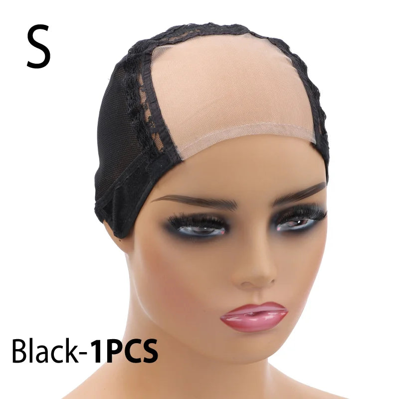 Lace Front Wig Cap For Making Wigs with Adjustable Strap Glueless Swiss Lace Net Weaving Cap to Make Wigs with Closures Frontals