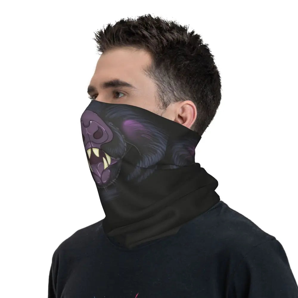 Custom Halloween Vampire Bats Winter Headband Neck Warmer Women Men Hiking Running Tube Scarf Face Bandana Gaiter
