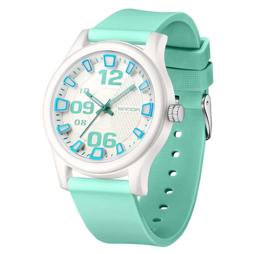 Fashion women's watches, simple casual Soft silicone strap lady watches waterproof, nurse watches for woman, ladies wristwatch