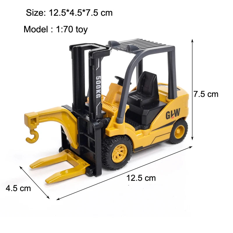 Toys for Boys Alloy Tractor Kids Excavator Bulldozer Miniature Crane Truck Model Diecast Farm Engineering Vehicle Children Gifts
