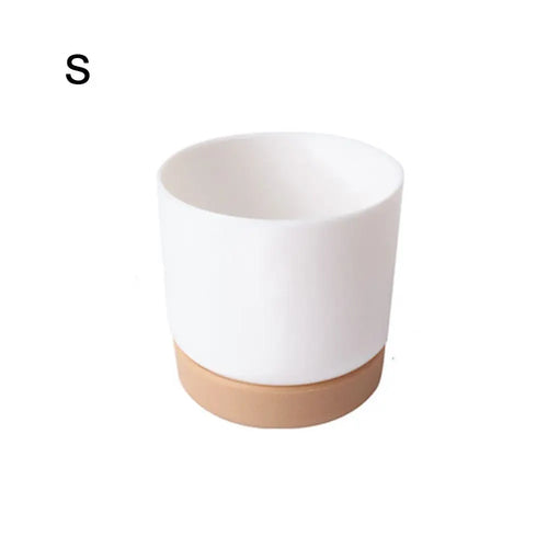 Self Watering Flowerpot Automatic Water Absorption Storage Round