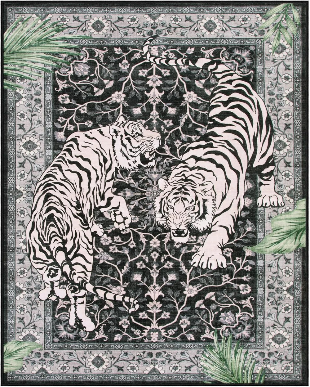 Rug for Living Room Carpet Jungle Tiger Home Decor Large Area Bedroom Floor Mat Machine Washable Coffee Table Kitchen Rugs