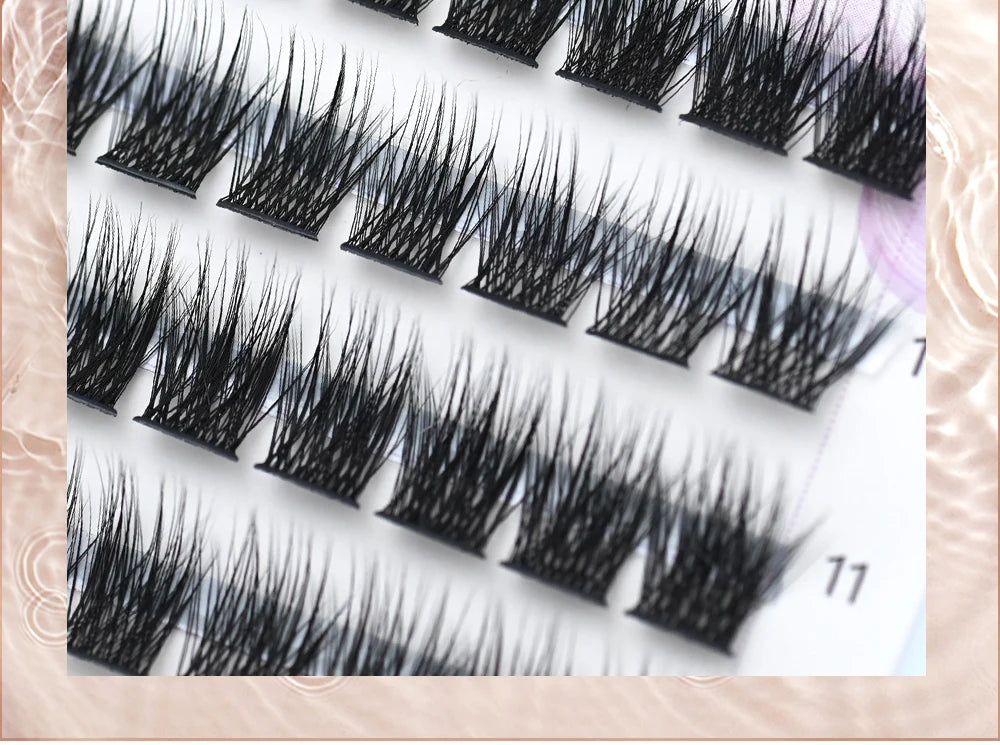 NAGARAKU T50 DIY Cluster Eyelashes Segment Volume Natural Lighter Bundles Makeup Tools Grafted At Home
