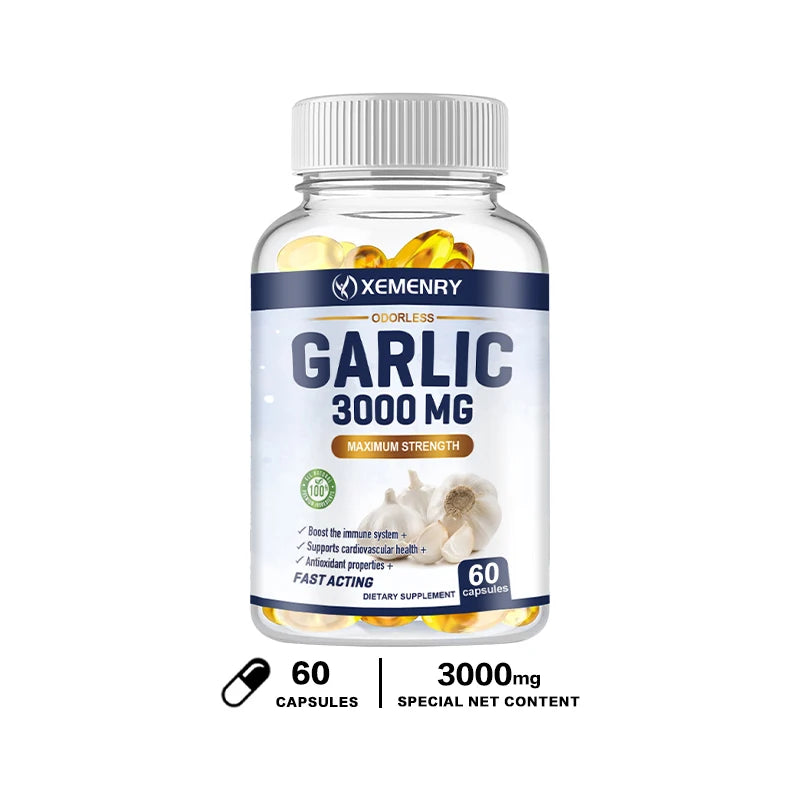 Garlic - Supports Heart Health, Supports Respiratory and Immune Health, Cleansing and Detoxification