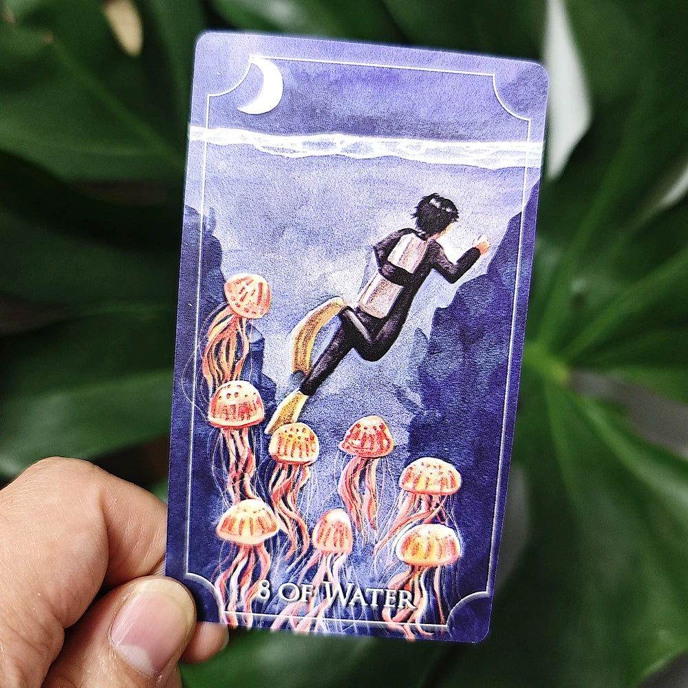 Healing Waves Tarot 10.3*6cm 78 Pcs Tarot Cards Combine The Healing Aspect of Mother Nature and Art Into Artwork