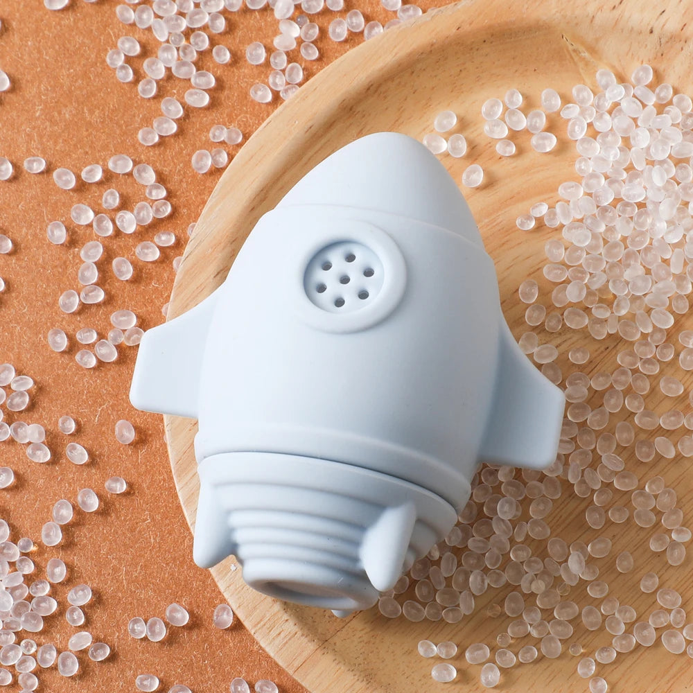 Children's Bath Toys Silicone Space Water Spray Pinch Toys Early Education Intelligence Baby Water Bathtub Bathroom Toys Set