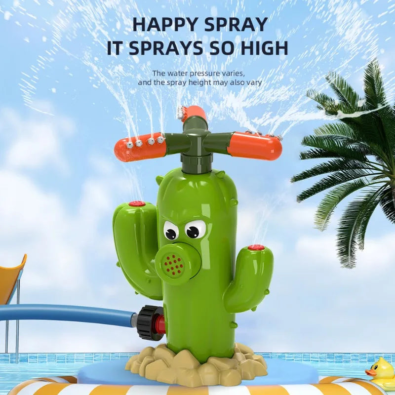 Bathroom Interesting Water Play Toys Cartoon Cute Cactus Outdoors Lawn Garden Water Sprinkler Children Water Pipe Squirt Toys