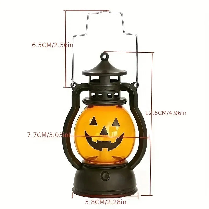 1-10PCS Halloween Pumpkin Ghost Face Lamp Skull Light LED Decoration for Party Bar Haunted House Holiday Atmosphere Prop