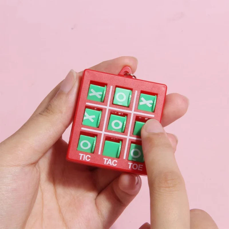 Small Toys Tic Tac Toe Game Keychain Birthday Party Favors Treasure Chest Prize Goodie Bags Stuffers For Kids Girls and Boys