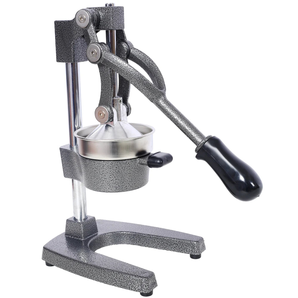 Cast Iron Citrus Juicer , Extra-Large Commercial Grade Manual Hand Press , Heavy Duty Countertop Squeezer for Fresh Orange Juice