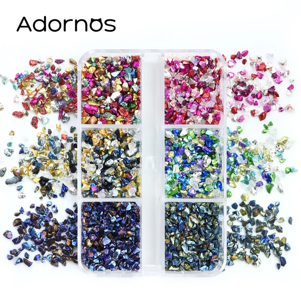 Irregular Crystal Broken Glass Stones Colorful 3D Epoxy Resin Mold Filling Crushed Stones Handmade DIY Resin Jewelry Accessories