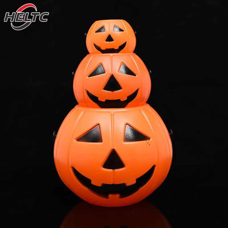 1pcs Pumpkin Bucket Halloween Candy Trick Or Treat Buckets Holder Pail Mini Basket Halloween Gift Home Decoration Props