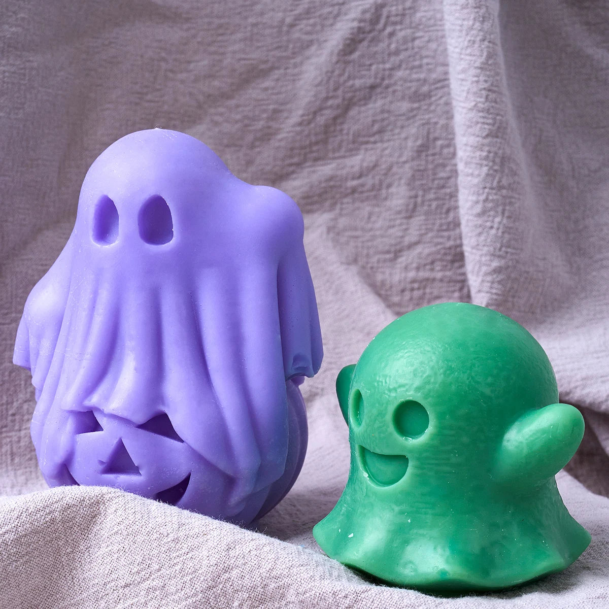 Halloween Ghost Silicone Candle Mold DIY Multi Style Ghost Festival Party Scented Candles Soap Molds Plaster Resin Baking Mould