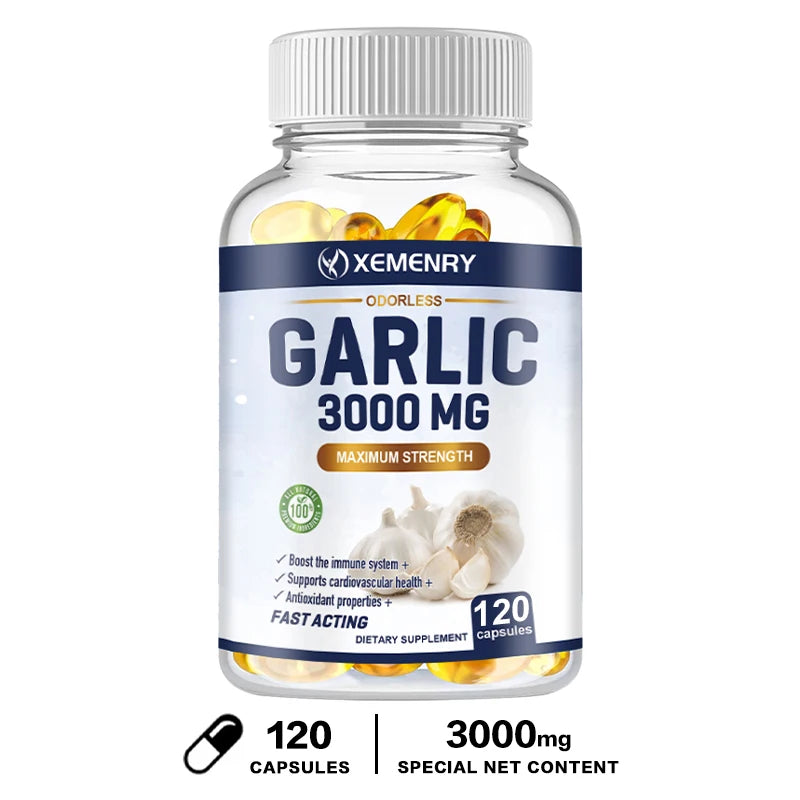 Garlic - Supports Heart Health, Supports Respiratory and Immune Health, Cleansing and Detoxification