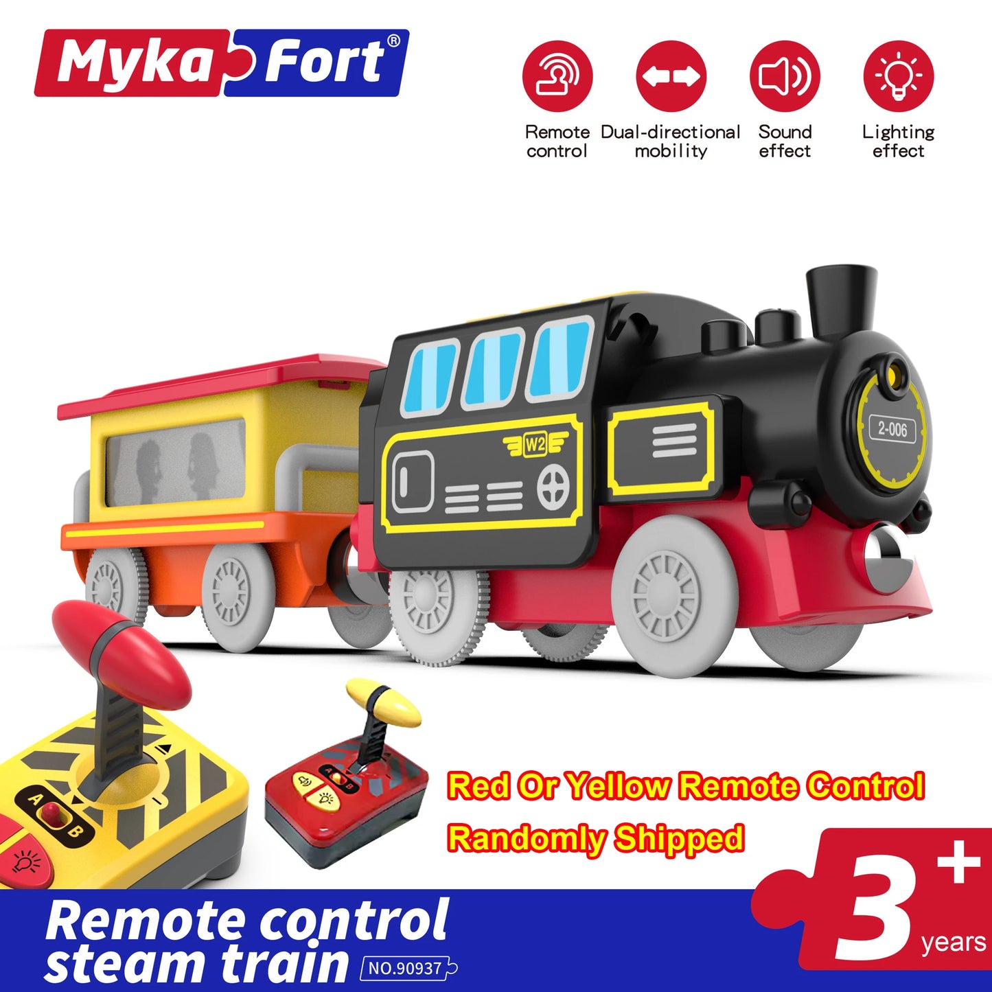 Toy Cars For Boys Remote Control Kids Electric Train Toy Set Compatible With Wooden Track Railway Children's Toys Gifts W01