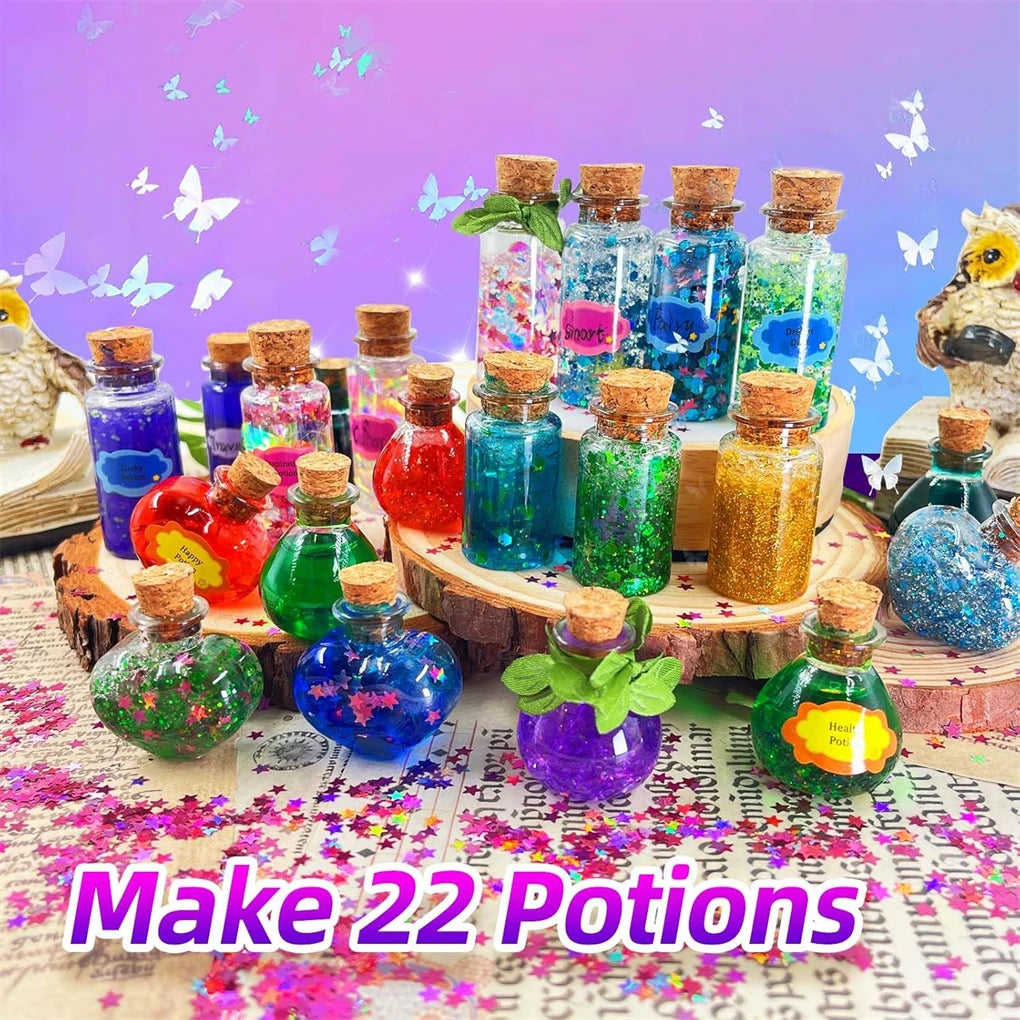 DIY Fairy Magical Potions Kit Horror Halloween Christmas Gifts Witches' Magical Color Changing Freezing Potions Art Craft Kit