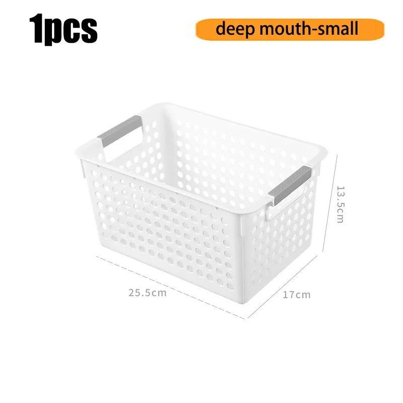 Household miscellaneous items storage basket snack toy storage box plastic shelf kitchen tabletop minimalist storage box