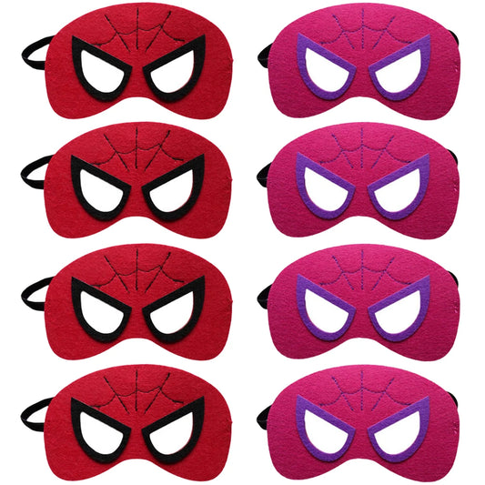 10/30Pc Spiderman Mask Party Supplies Superhero Cosplay Christmas Halloween Felt Mask for Kids Boy Girl Party Favors Decorations