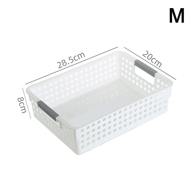 Household Hollow Out Storage Basket For Miscellaneous Toys And Cosmetics Desktop Minimalist Plastic Storage Basket