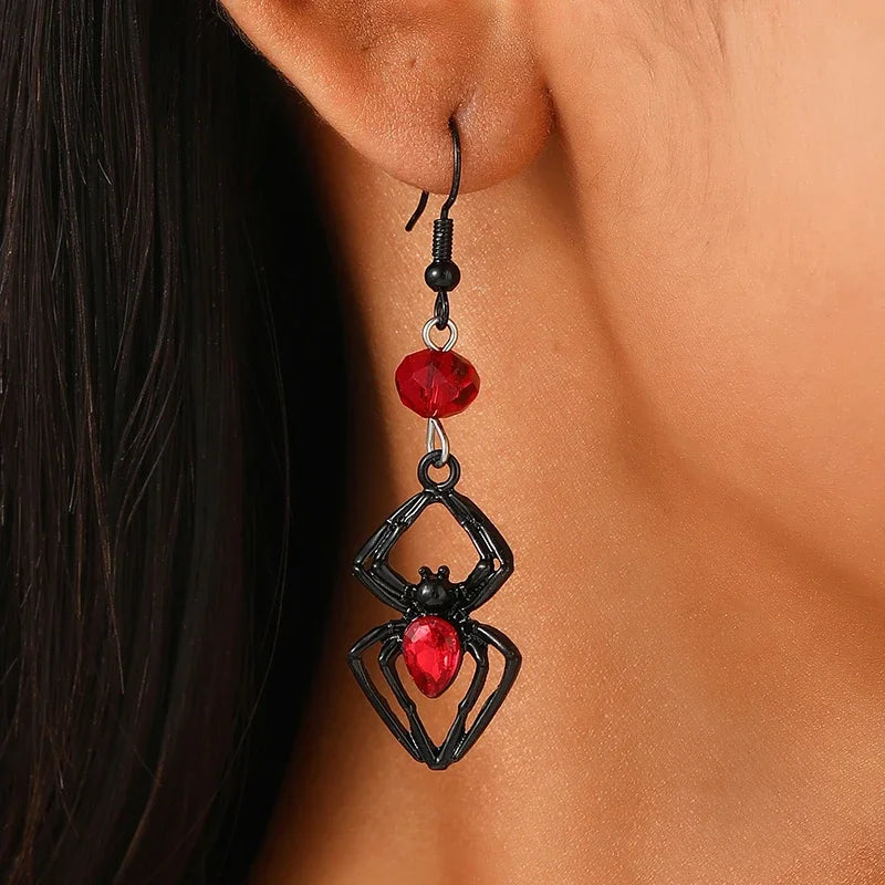 Funny Spider Webs Bats Skeletons Butterflies  Stud Earrings for Women Fashion Jewelry Minimalist Accessories Wholesale Halloween