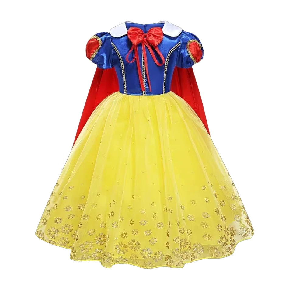 Snow White Costume For Girls Halloween Cosplay Disguise Princess Clothes Snow White Vestidos Party Dress