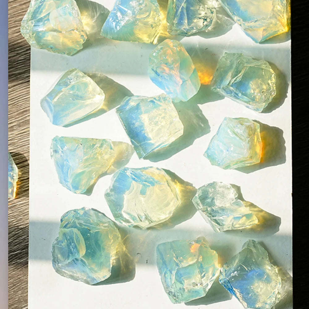 1PC Raw Opalite Rocks Rough Opal Crystal Stone for Collection Decoration Tumbling Wicca Reiki Healing Crystals Home Decor