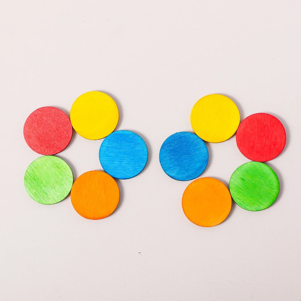 Montessori Baby Toys Silicone Educational Toys Cognitive Toys Color Matching Bucket Toddler Toys Sensor Game Baby Games 2 Years