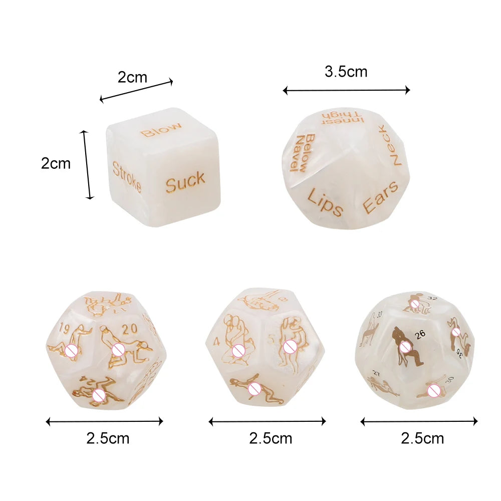 Adult Sex Toys Love Sexy Posture Humour Gambling 5 pcs/set Bar Toy Couple Gift Sex Dice Sex Toys for Couple
