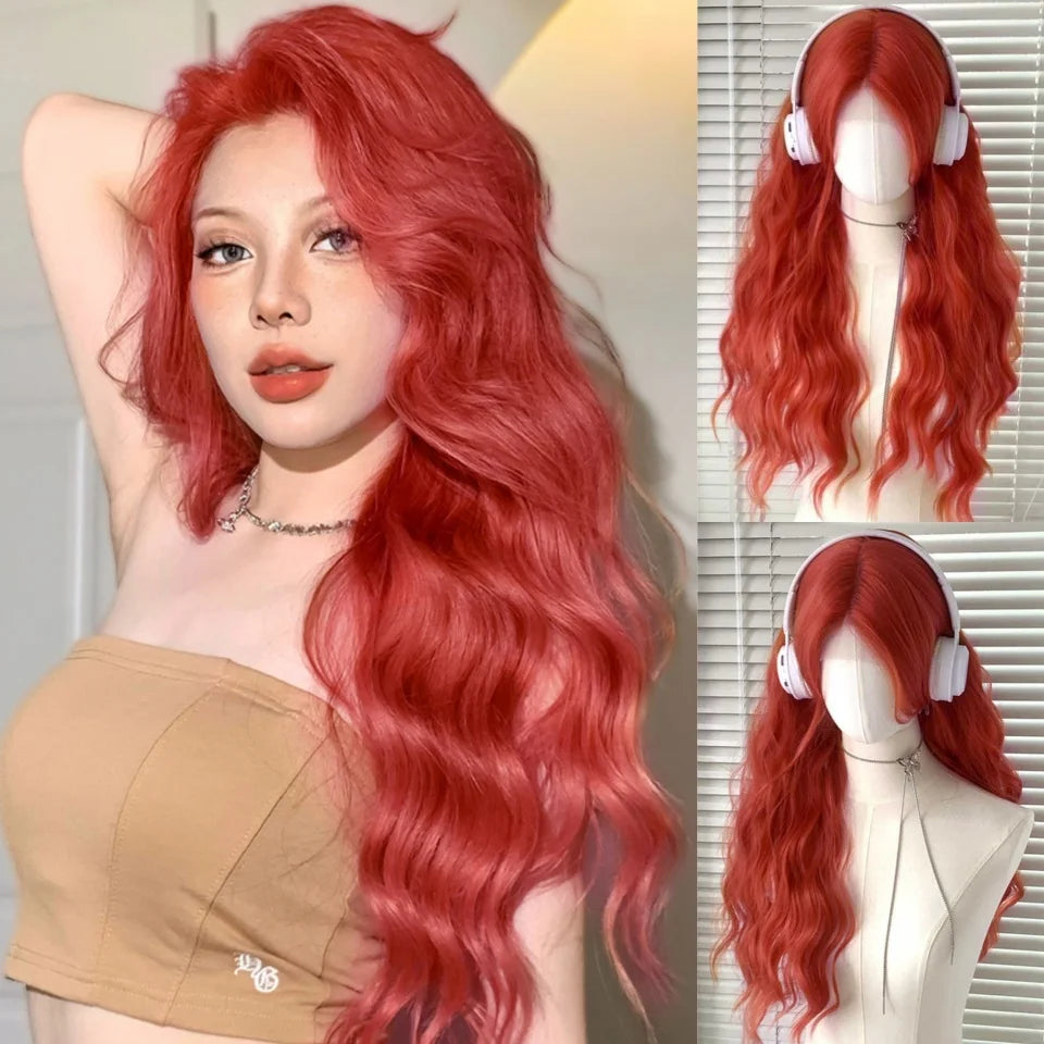 Synthetic Short Lolita Cosplay Christmas Halloween Bob Brown Blonde LM Wig With Long Curly Ponytail Natural Fake Hair for Women