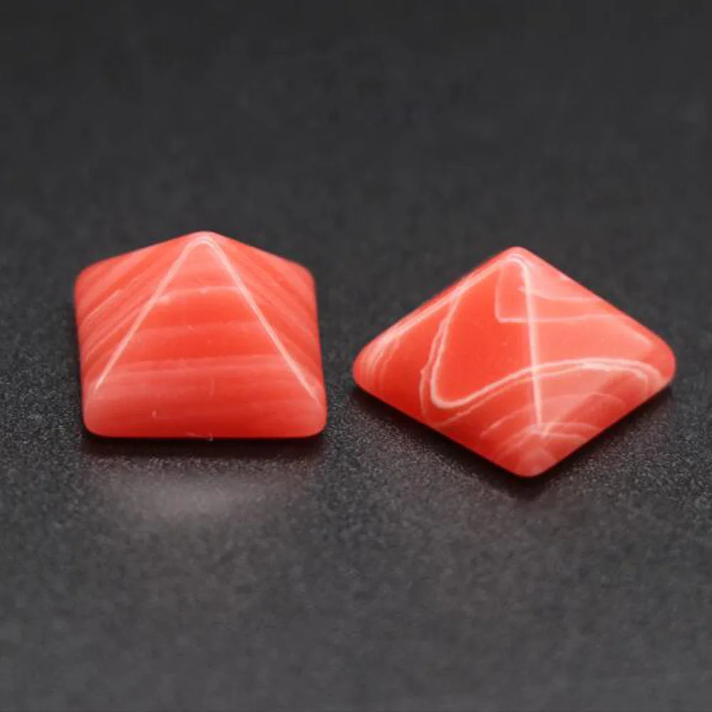 Pyramid Gemstone Natural Stone Crystal Quartz Healing Crystal Home Office Decor Crafts Polished Healing Stone Gift