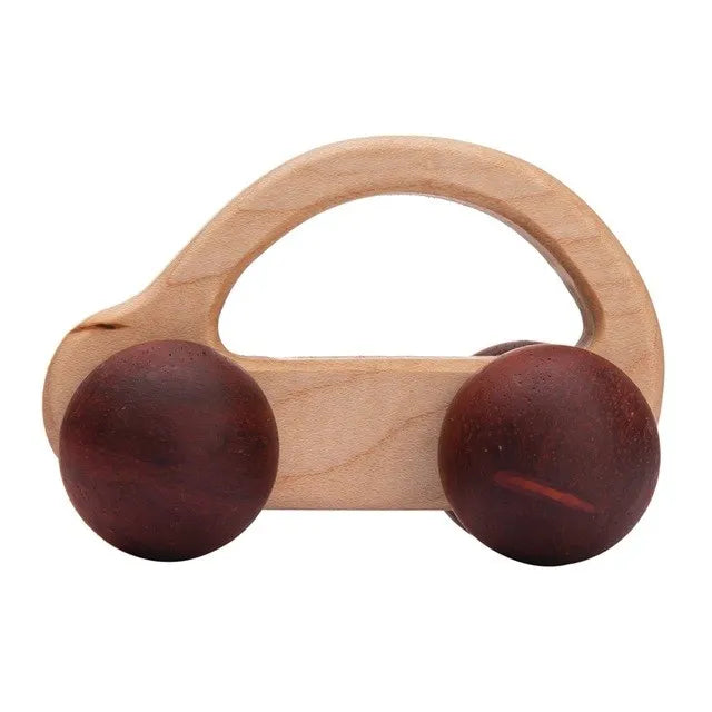 Wooden Cars Toys Maple Diy Crafts for Students Home Activities Montessori Grasping Teething Toy Newborn Birthday Gift Wood Block