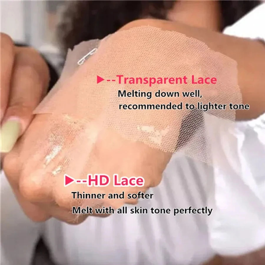 Real HD Lace Frontal Only Full 13x6 13x4 Invisible Melt Skins Lace 5x5 6x6 7x7 HD Lace Closure Human Hair Body Wave & Straight