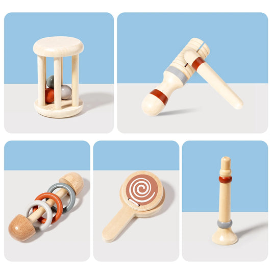 Baby Music Toys Montessori Wooden Toys Child Percussion Instruments Early Educational Toys Birthday Gifts for Toddlers Girl Boy