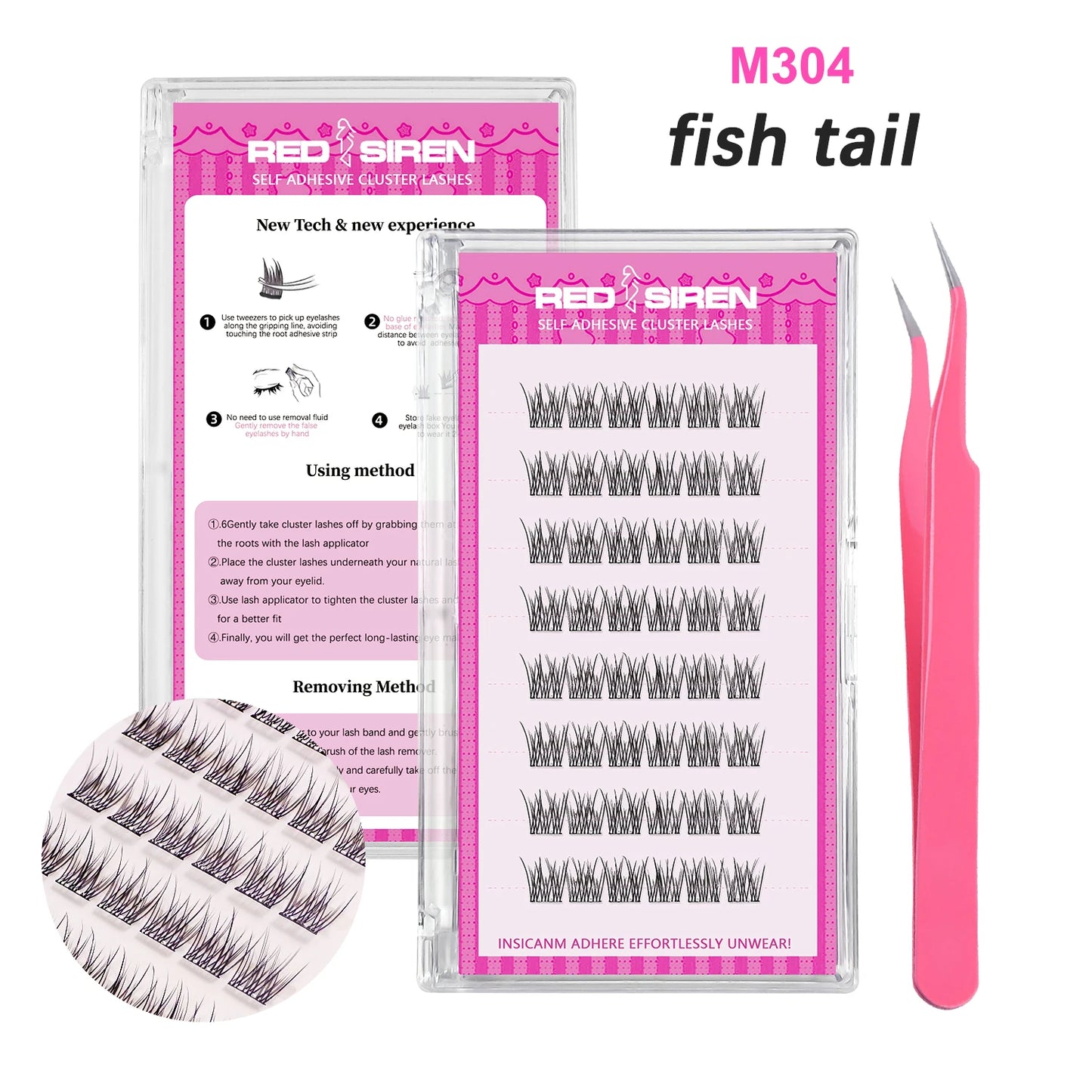 Lash Clusters Set No Glue Needed Self Adhesive Eyelashes Korean Makeup Natural Look Wispy Individual Eyelashes New Manga Lashes