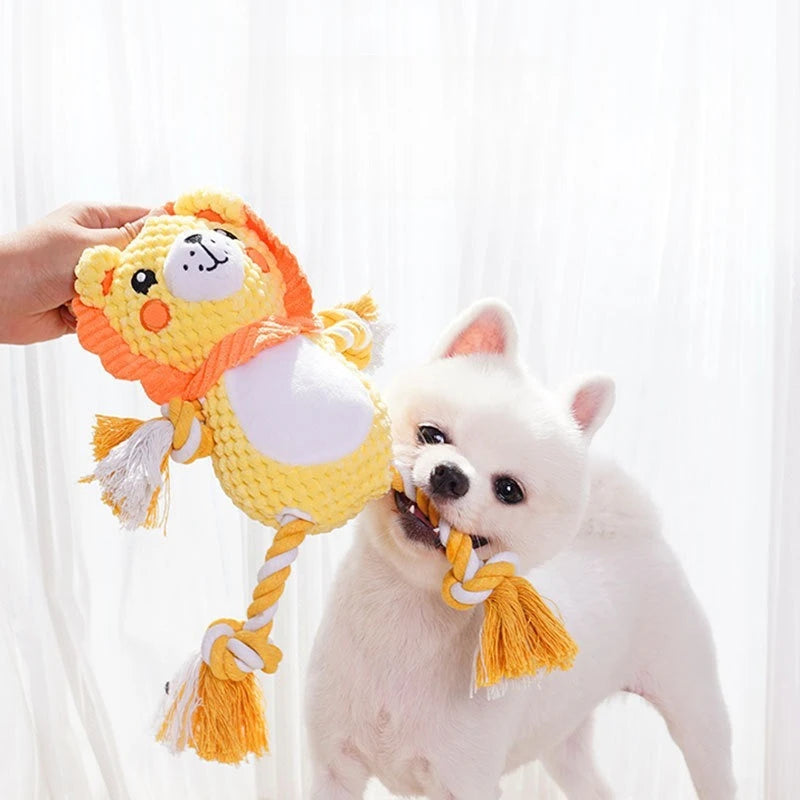 Pet Voice Toys Dogs with Grinding Teeth Plush Relieving Boredom Interactive Dolls Pet Supplies