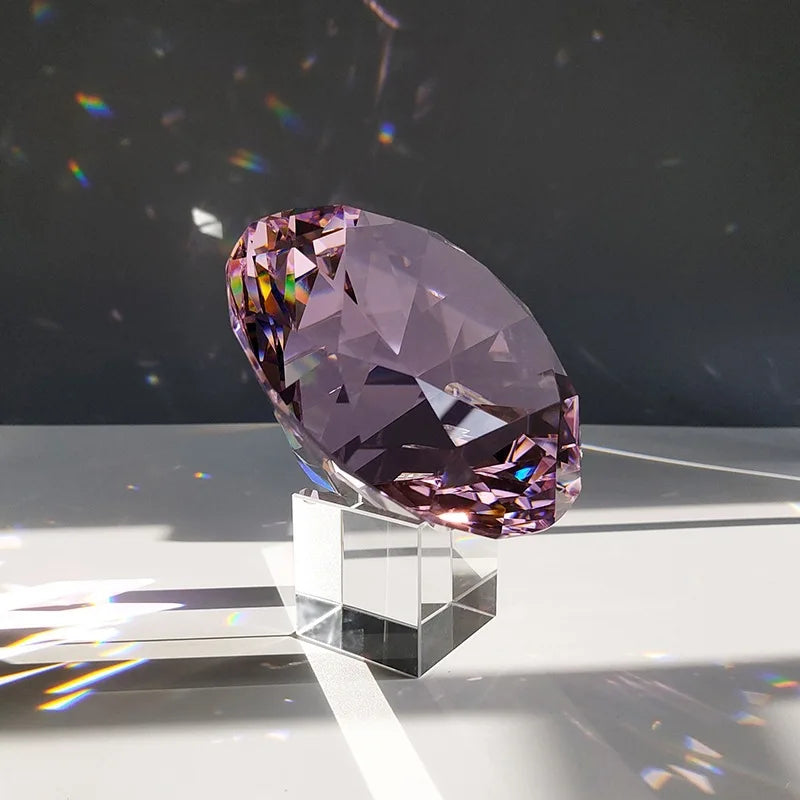 Crystal Glass Marbles Diamond  30mm Crafts Ornament Jewelry Home Decor Accessories Gift