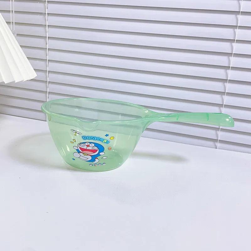New cartoon Hello Kitty household kitchen water scoop Large plastic hair washing shower spoon portable transparent water spoon