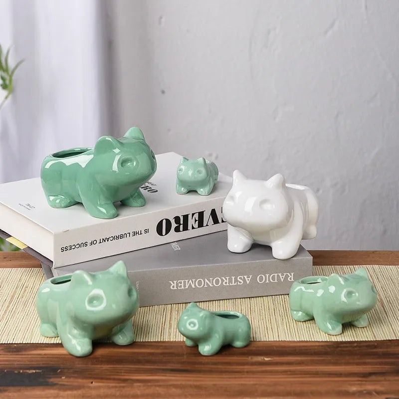 Creative Ceramic Mini Flowerpot Succulent Planter Flower Pot with Hole