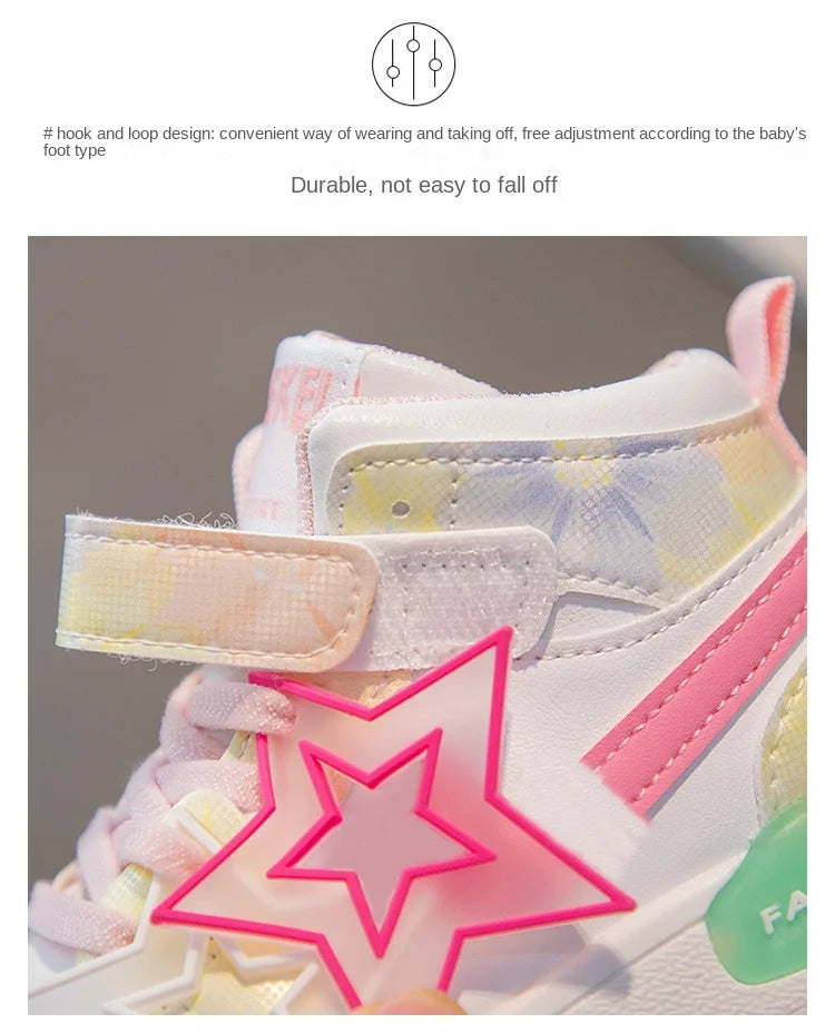 Spring Kids Shoes Fashion Classic Non-slip Children Sneakers 2024 Autumn New Walking Shoes for Girls Casual Outdoor