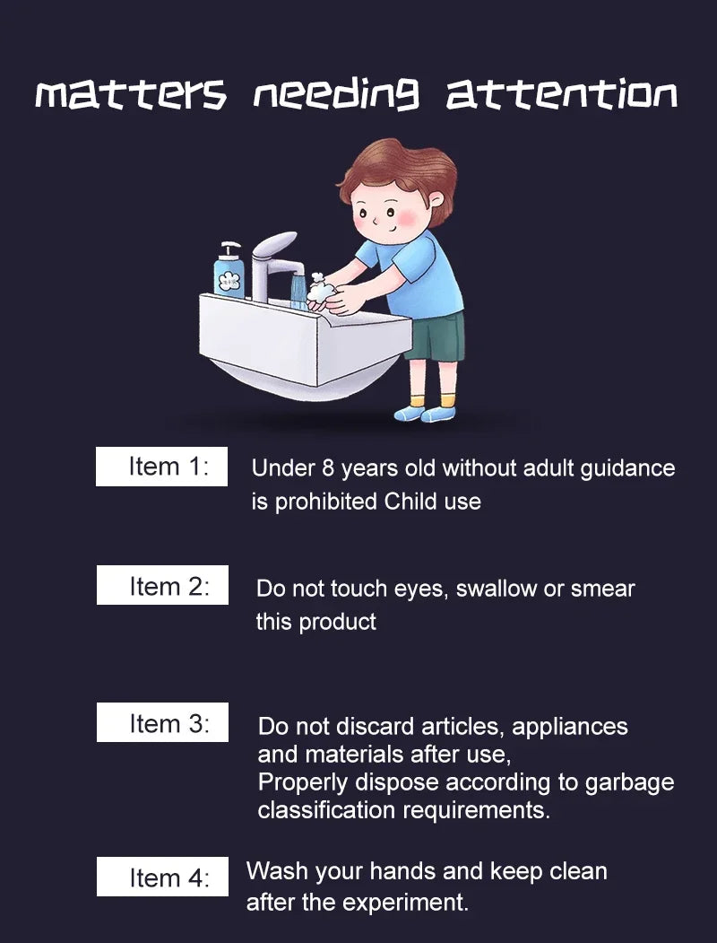 Crystal planting experiments, Science and education toys, DIY growable crystals, Color Random, Christmas/Halloween Gifts