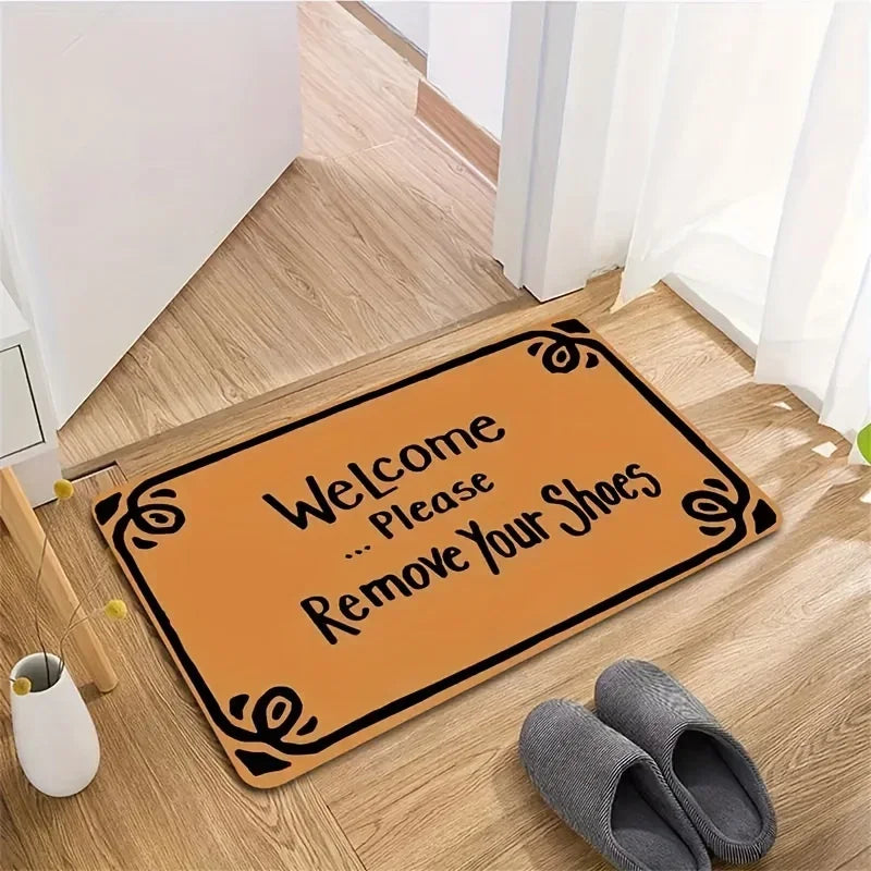 Doormat Non-slip Welcome Mat Sides Easy To Clean Floor Rugs Indoor Outdoor Home Decor Washable Rugs Area Rugs