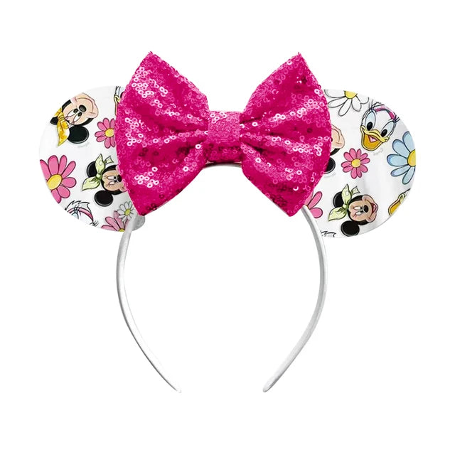 Chic Mickey Mouse Ears Headbands Women Halloween Party Cosplay Bad Guys Hairbands Girls Festival Gift Kids DIY Hair Accessories