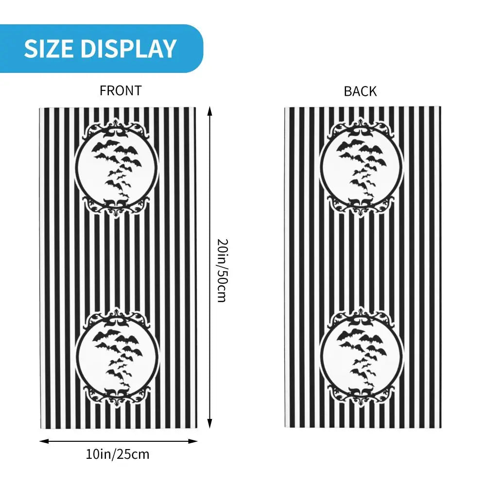 Custom Halloween Vampire Bats Winter Headband Neck Warmer Women Men Hiking Running Tube Scarf Face Bandana Gaiter