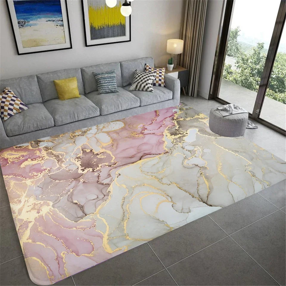 Home Mats Marble Carpets Living Room Bedroom Entrance Doormat Floor Mats Carpets Anti-Slip Mat Rugs Balcony Rug Bedroom Decor