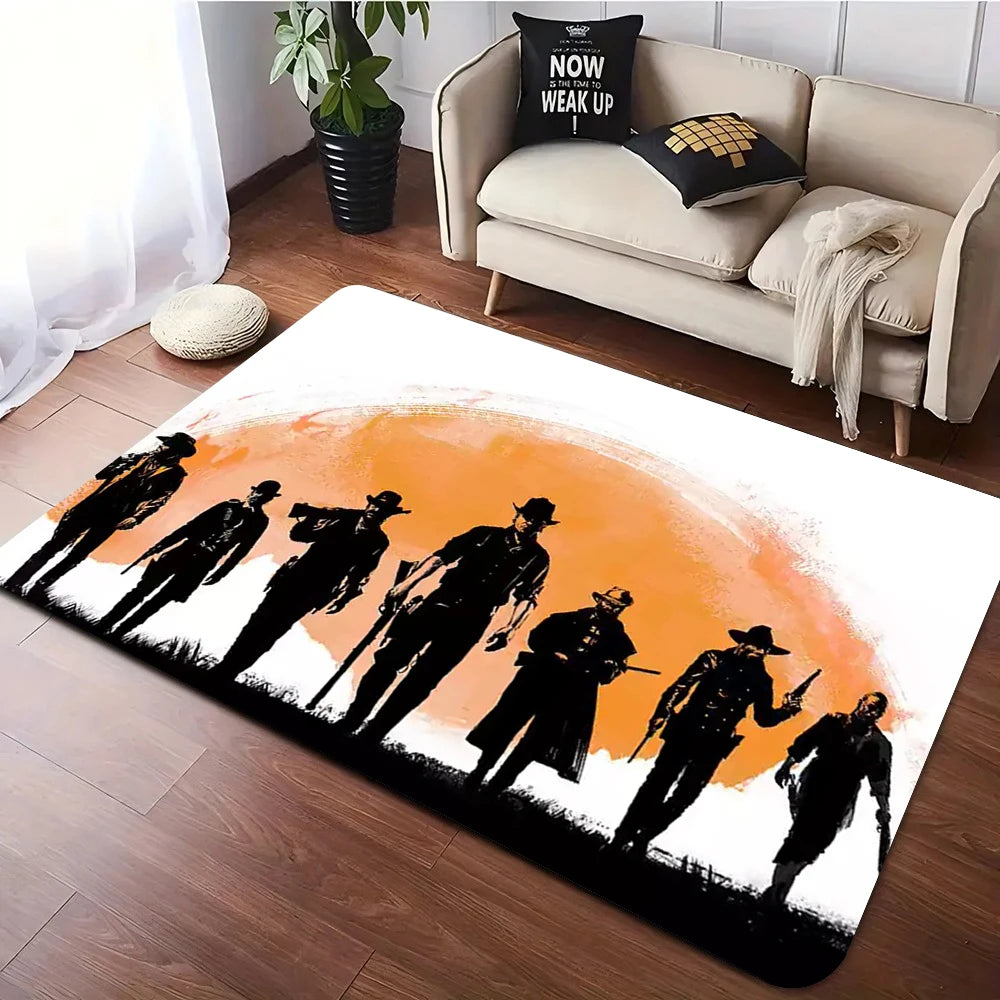 Red Dead Redemption Print Rugs Anti-slip Area Rug for Living Room Carpet Bedroom Sofa Doormat Floor Carpet Decor Mat