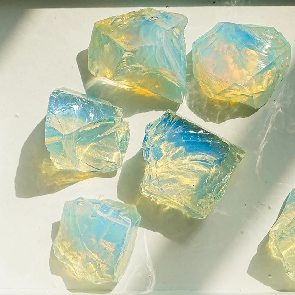1PC Raw Opalite Rocks Rough Opal Crystal Stone for Collection Decoration Tumbling Wicca Reiki Healing Crystals Home Decor