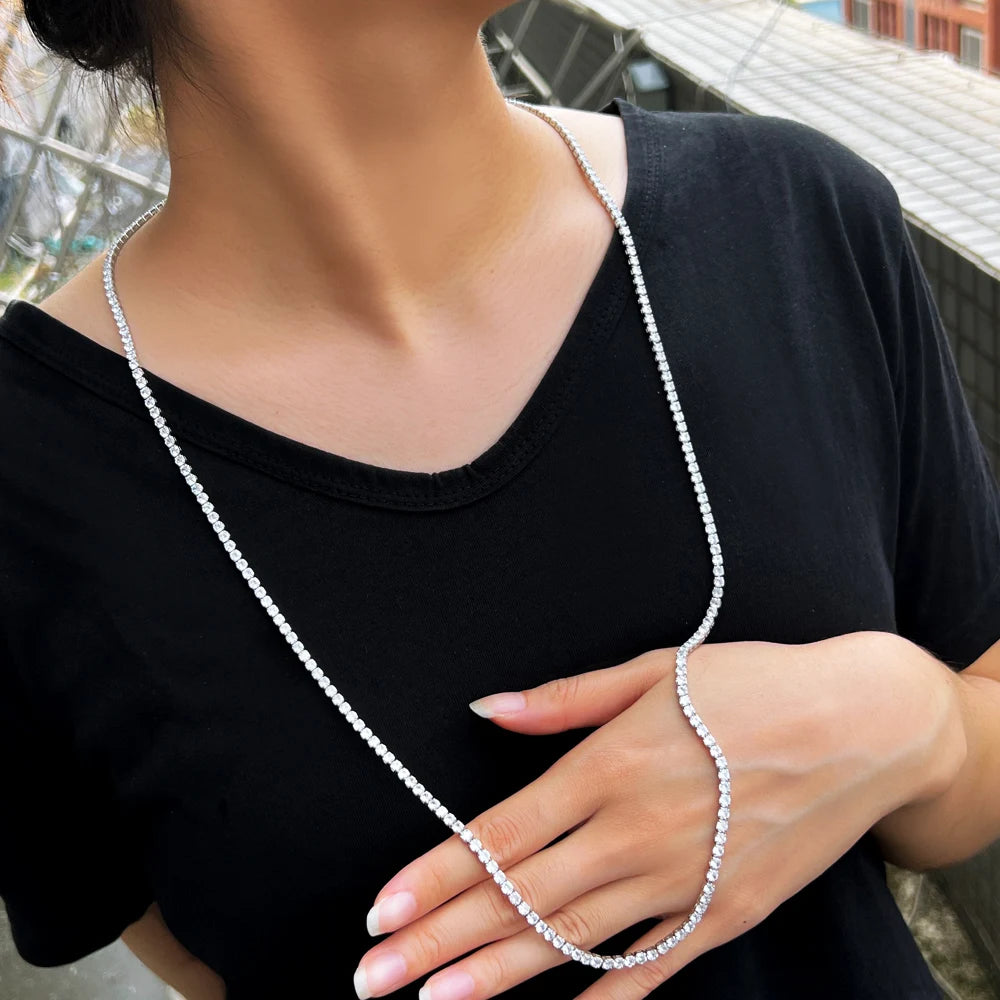 ThreeGraces Shiny Cubic Zirconia Multi Layered Long Sweater Chain Necklace for Women New Fashion Party Costume Jewelry PN203